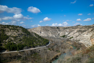 Gorge over the river Batan in Alcal&aacute; del J&uacute;car. Albacete