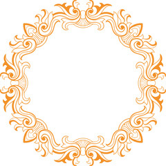 frame vector design for elements, editable color