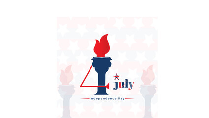 Happy 4thjuly holiday in usa calligraphic 4th of july vector typography