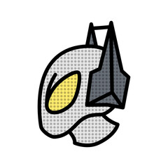 flat alien invasion human icon