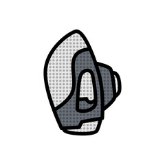 flat alien invasion human icon