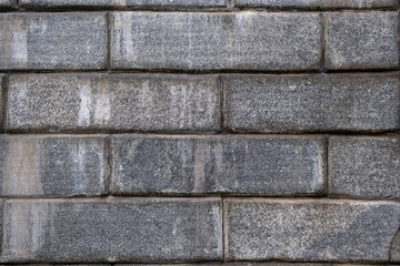 Old brick wall background. Grunge texture. Black wallpaper. dark surface