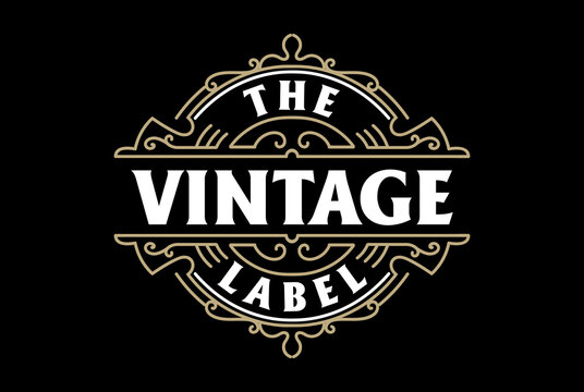 Retro Vintage Hipster Steampunk Badge Emblem Label Logo Design Vector