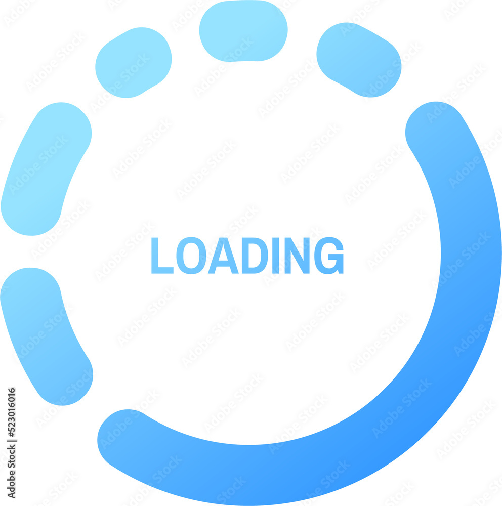 Poster Load reboot circle gradient bar, buffer progress