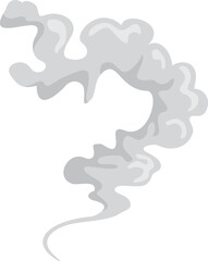 Cartoon cloud of smoke, explosion, traffic fume