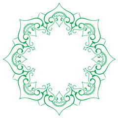 abstract floral frame