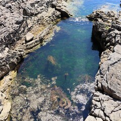 cliff and sea