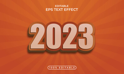 Colorful 2023 editable text effect concept, welcome 2023. vector illustration,welcome 2023 3d page curl style background	
