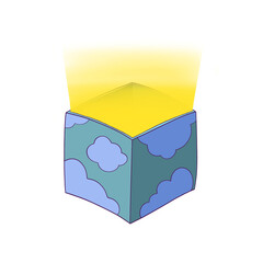 surprise gift box open package