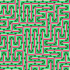 Color Rhombus tile tessellation pattern illustration