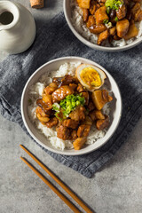 Homemade Taiwanese Lu Rou Fan Braised Pork and Rice
