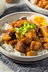 Homemade Taiwanese Lu Rou Fan Braised Pork and Rice