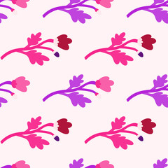 Decoration abstract flower seamless pattern. Botanical floral wallpaper.