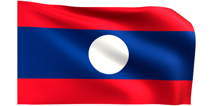 Loas flag 3d render.
