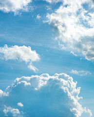 A clear blue sky with white clouds © Таня Мигунова