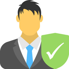 User Authentication Flat Icon