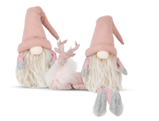 Santa Claus doll christmas decorations isolated on background with cut out transparent