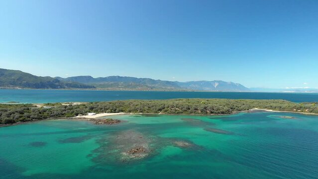 The small island Monolia at Lichadonisia complex in Evia, Greece