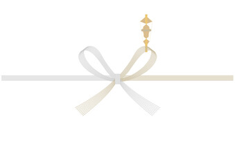 のし紙_金銀花結び（蝶結び）_金熨斗_７本_A4サイズ