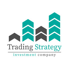 Logo Trading Strategy, Candlestick pattern, Minimal concept trading crypto currency, Market investment trading, exchange, trade, infographic financial, forex, index, Vector.
