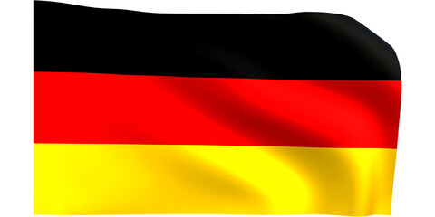Naklejka premium Germany flag 3d render.