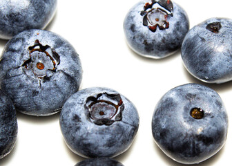 close-up lochina berries, fresh blueberries