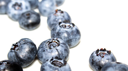 close-up lochina berries, fresh blueberries
