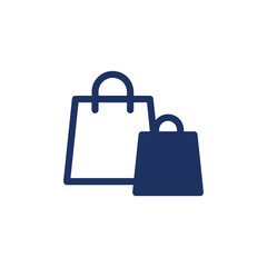 bag icon. vector illustration. shopping. two bags icon. 