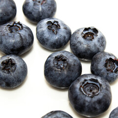 close-up lochina berries, fresh blueberries