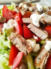 salad with chicken