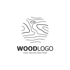 wood logo based design vector template