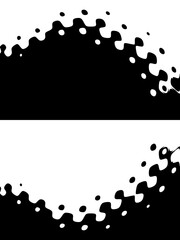 black and white geometric creative pattern design