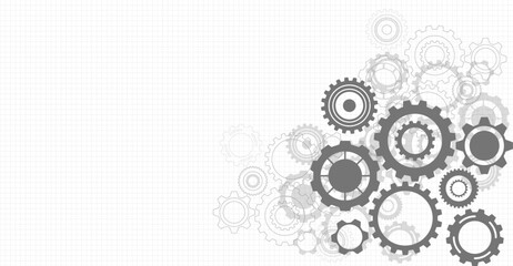 Gear Background Abstract Modern Vector