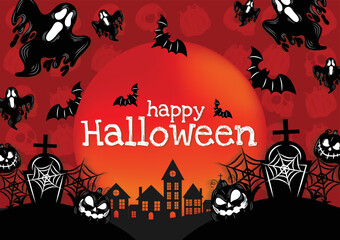 halloween banner for halloween content vector design