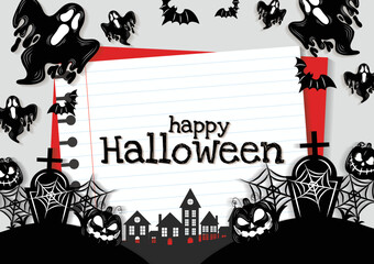 halloween banner for halloween content vector design