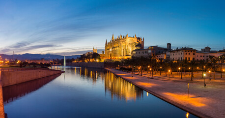 Catedral de Mallorca, Catedral-Basílica de Santa María , siglo XIV,  Monumento Histórico-artístico, Palma de Mallorca ,Mallorca, balearic islands, spain, europe