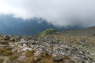 Landscape of Rila mountain near Musala peak, Bulgaria