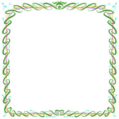 social media border frame decoration design fantasy