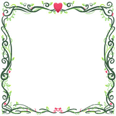 social media border frame decoration design fantasy
