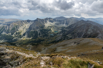 Landscape of Rila mountain near Musala peak, Bulgaria