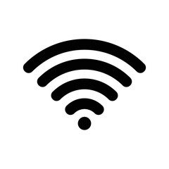 Hotspot, internet, signal, wi-fi icon. Black vector graphics.