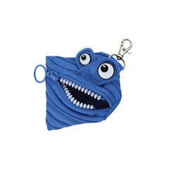 Cloth bag, monster bag, smiley face, see teeth with cut out isolated on background transparent