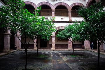 Fototapeta na wymiar courtyard of the castle