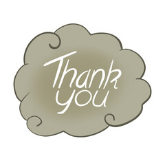 thank you card frame design element