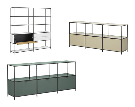 Steel Cabinet Furniture Wooden With Separate Storage Drawers With Cut Out Isolated On Background Transparent