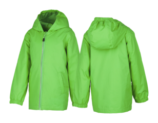 jacket winter coat with fur hoodwith cut out isolated on background transparent