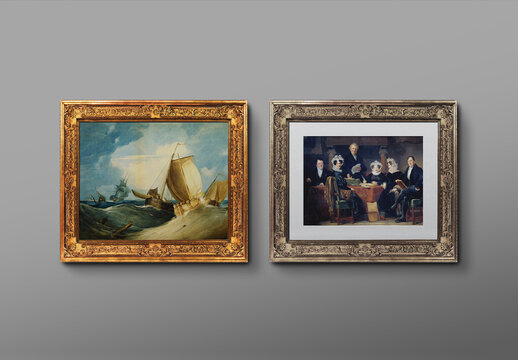 Frame Mockup 50 X 40 Old Antique Horizontal