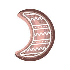 Christmas gingerbread of different shapes. Sugar cookies in the shape of New Year's figures.