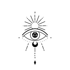 Olho de Horus Lua Sol arte egipcia