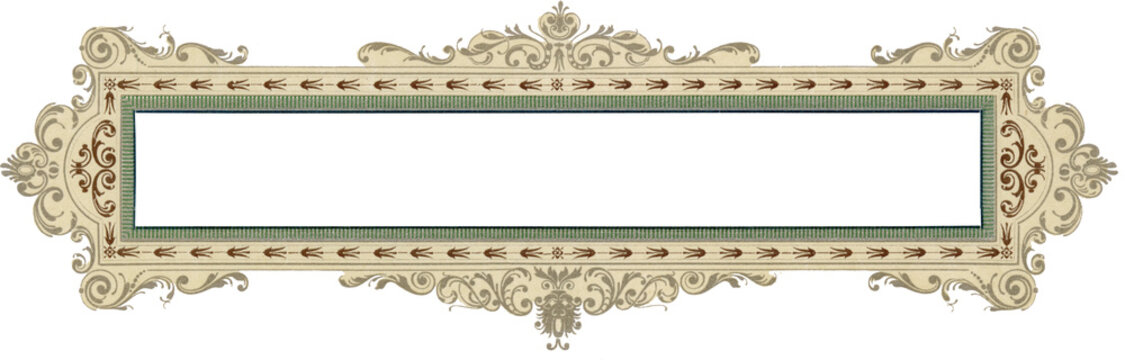 vintage borders with color
